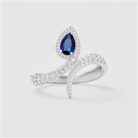 Anello Giorgio Visconti Donna in Oro bianco Zaffiro 0.57 Ct AB16994Z - AB16994Z